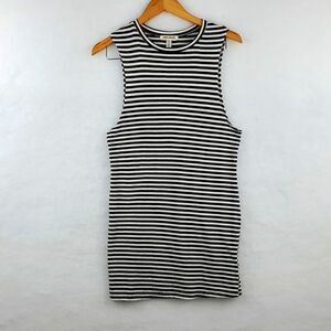 EUC Billabong Black & White Stipes Tank Mini Dress Size S/P